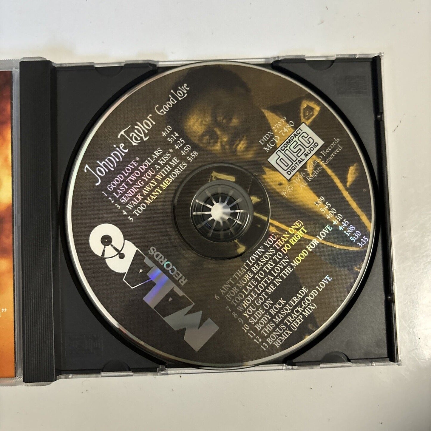 Johnnie Taylor - Good Love! (CD, 1996) Malaco Records MCD7480 Soul Blues