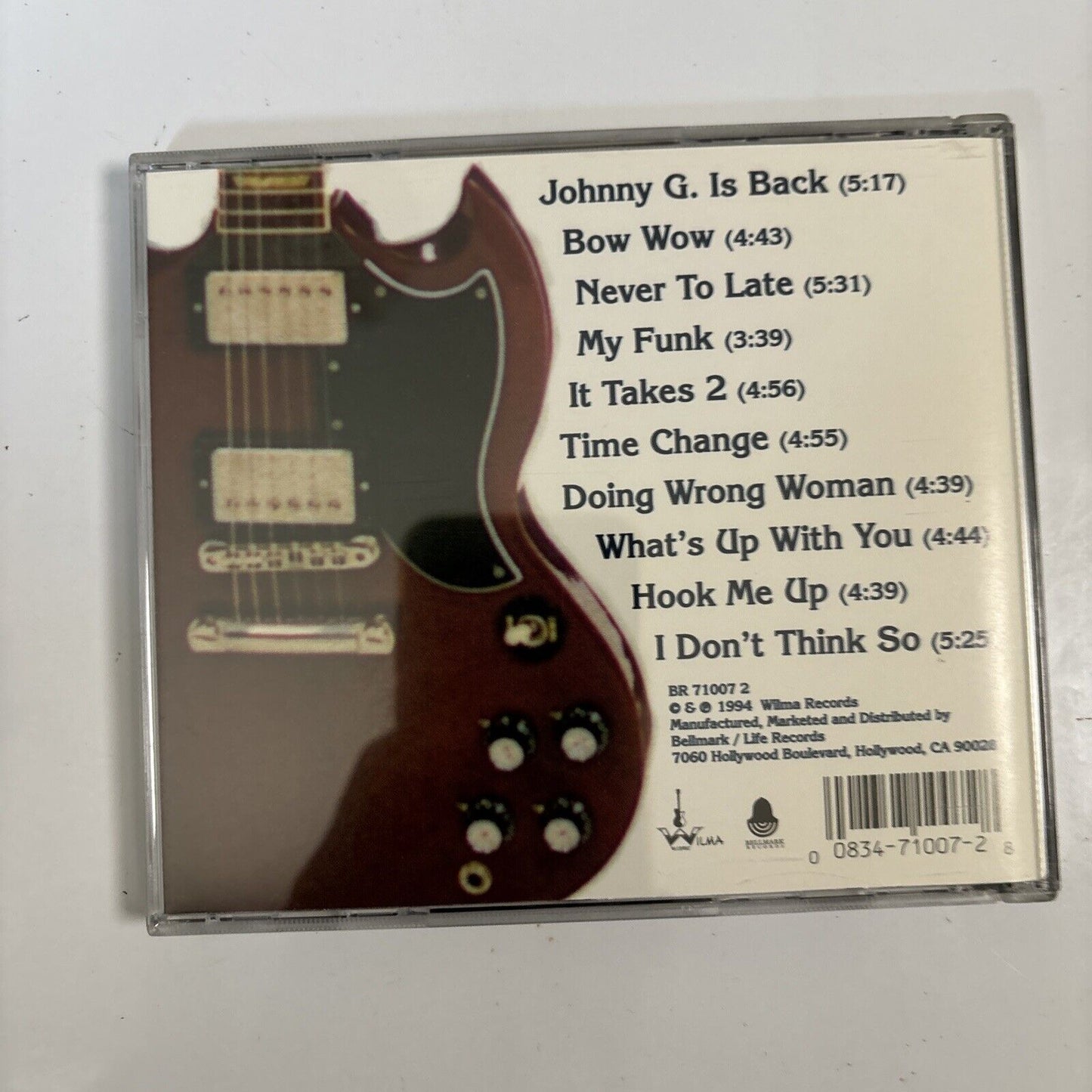 Johnny "Guitar" Watson - Bow Wow (CD, 1994) BR 71007 2