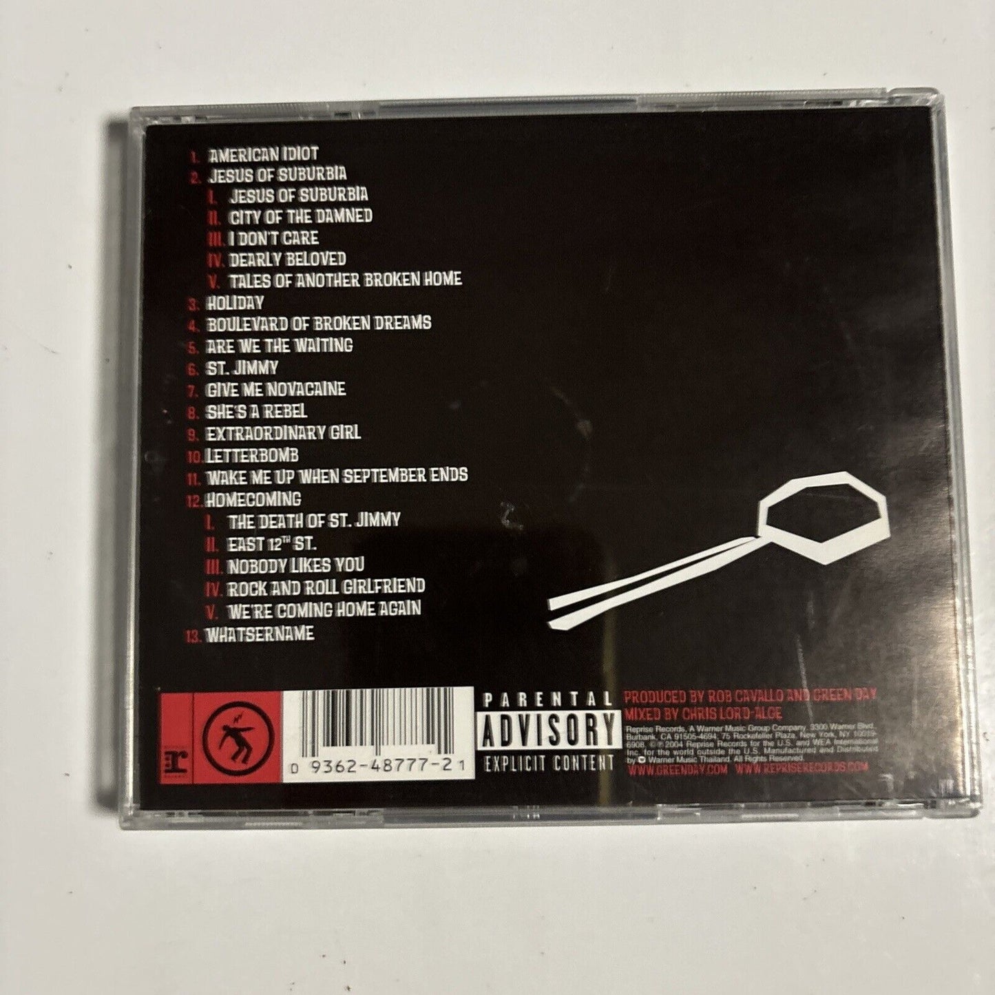 Green Day - American Idiot (CD, 2004) Reprise Records 48777-2