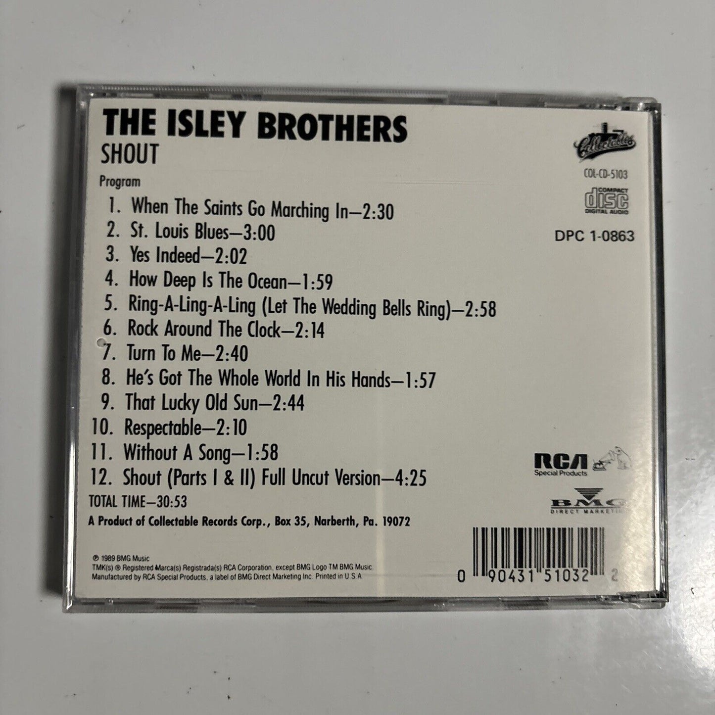 The Isley Brothers - Shout! (CD, 1959) COL-CD-5103