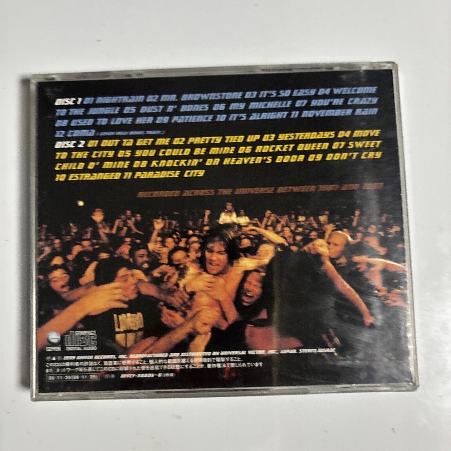 Guns N' Roses - Live Era '87-'93 (CD, 1999, 2-Disc) Japan mvcf-30005-6