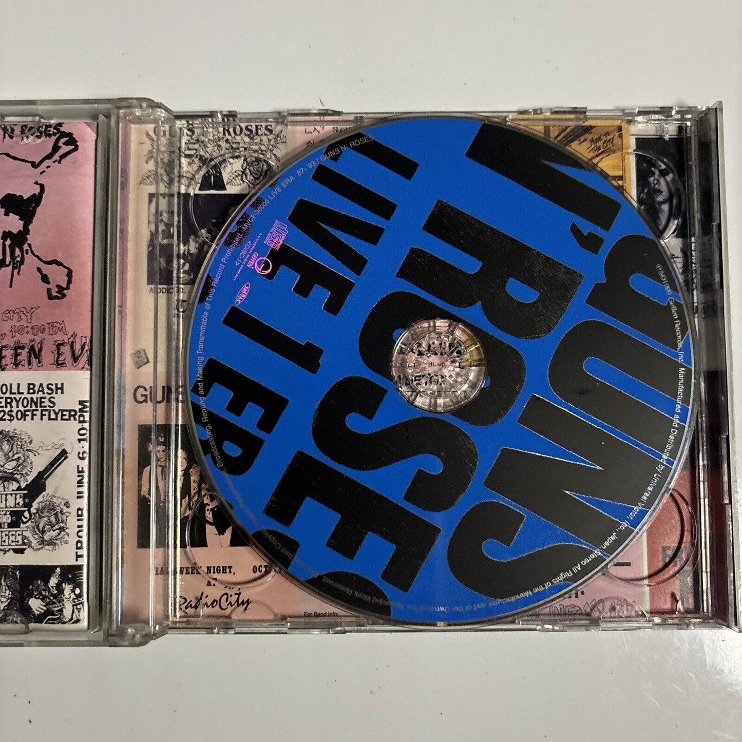 Guns N' Roses - Live Era '87-'93 (CD, 1999, 2-Disc) Japan mvcf-30005-6