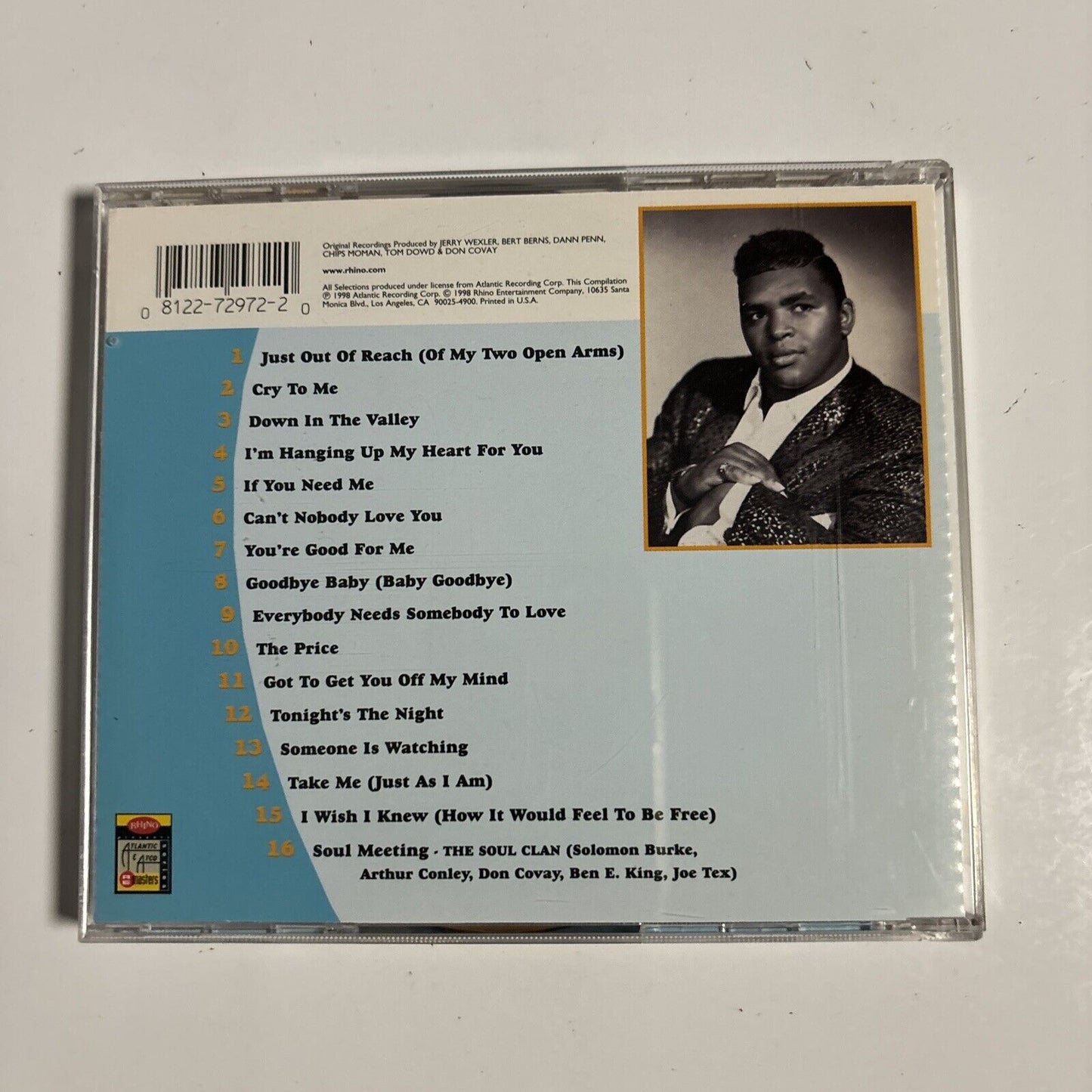 Solomon Burke - The Very Best Of Solomon Burke (CD, 1998) Rhino Records