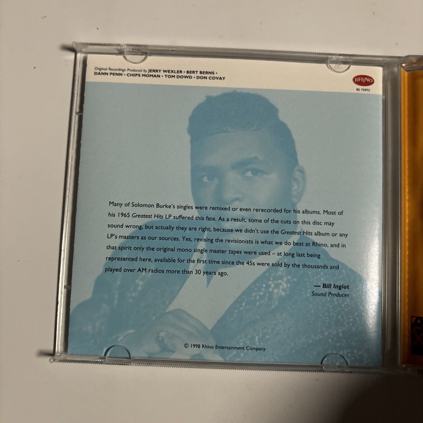 Solomon Burke - The Very Best Of Solomon Burke (CD, 1998) Rhino Records