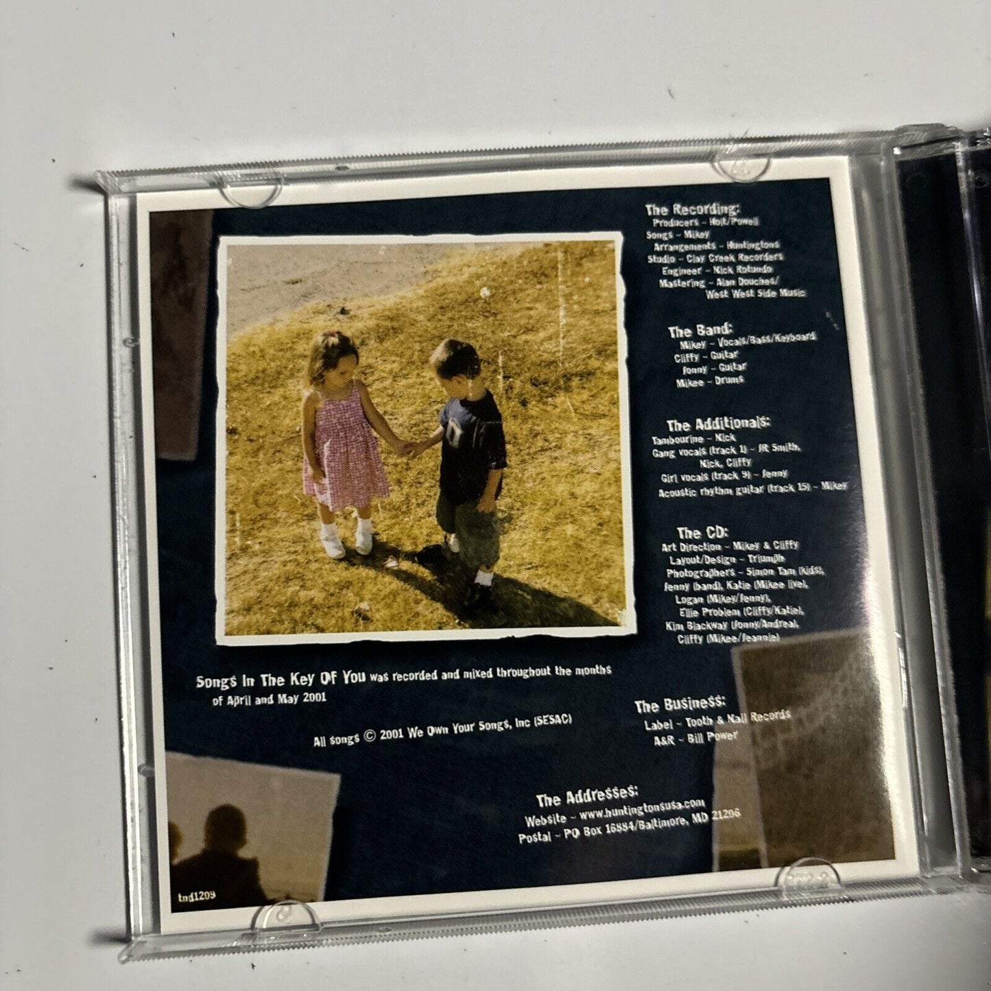 Huntingtons - Songs In The Key Of You (CD, 2001) Tooth & Nail Records tnd1209