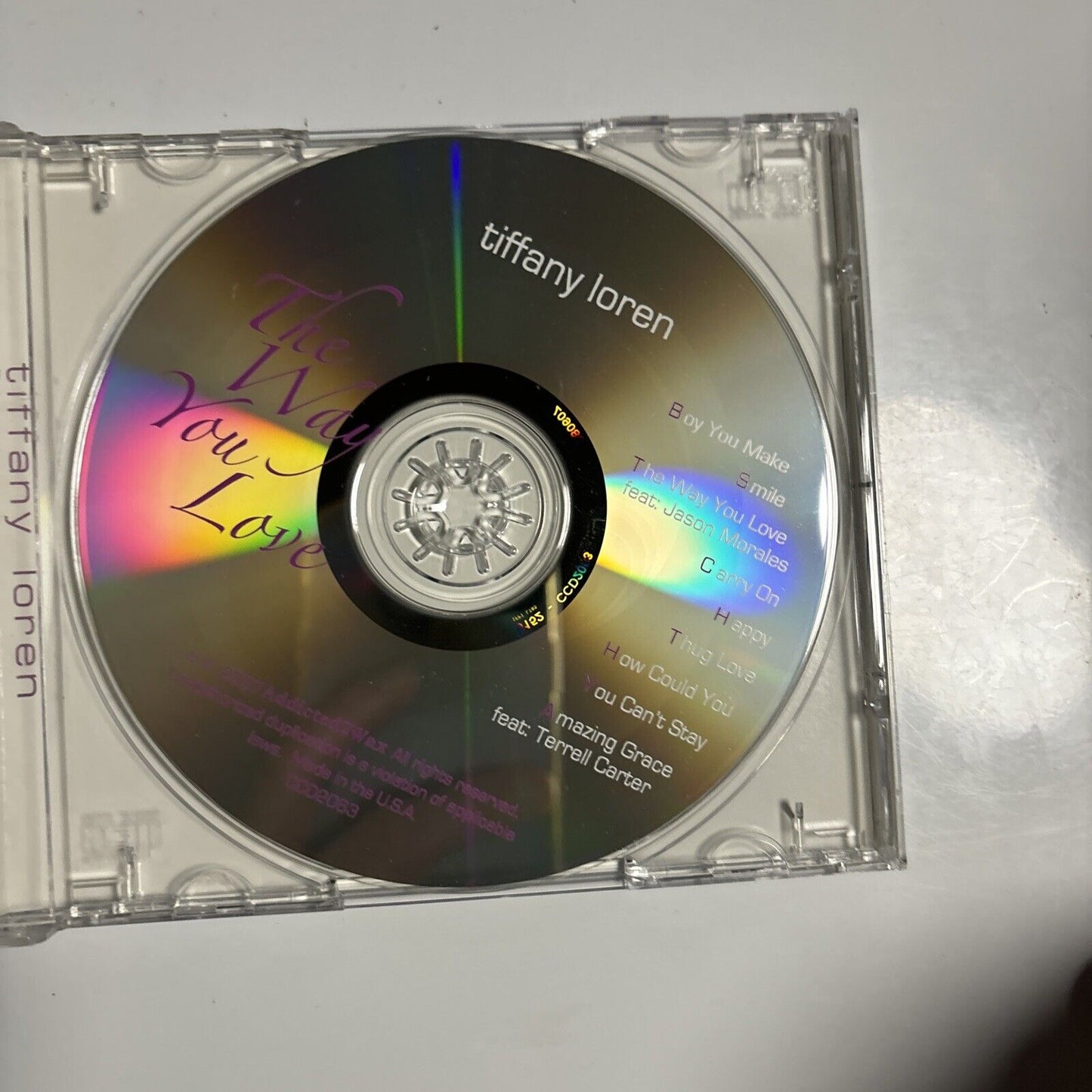 Tiffany Loren - The Way You Love (CD, 2007) Ccd2062