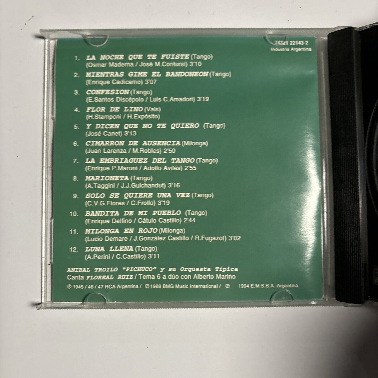 Anibal Troilo - Mientas Gime El Bandoneon (CD, 1994) Argentina 74321-22143-2