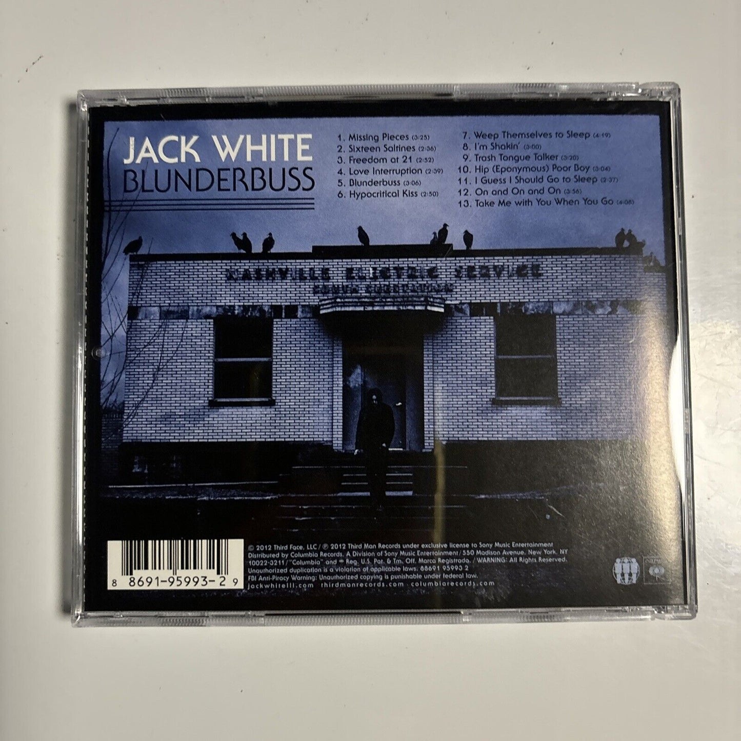 Jack White - Blunderbuss (CD, 2012) Third Man Records
