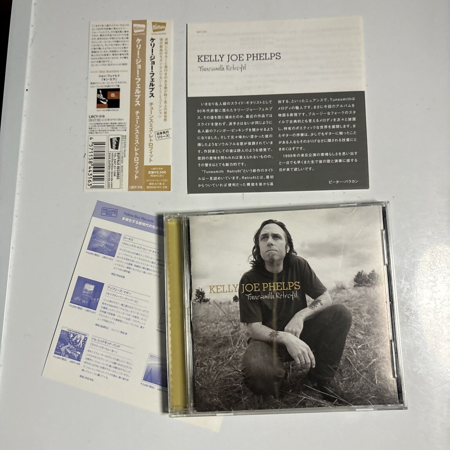 Kelly Joe Phelps - Tunesmith Retrofit (CD, 2006) Japan lbcy-316 Obi