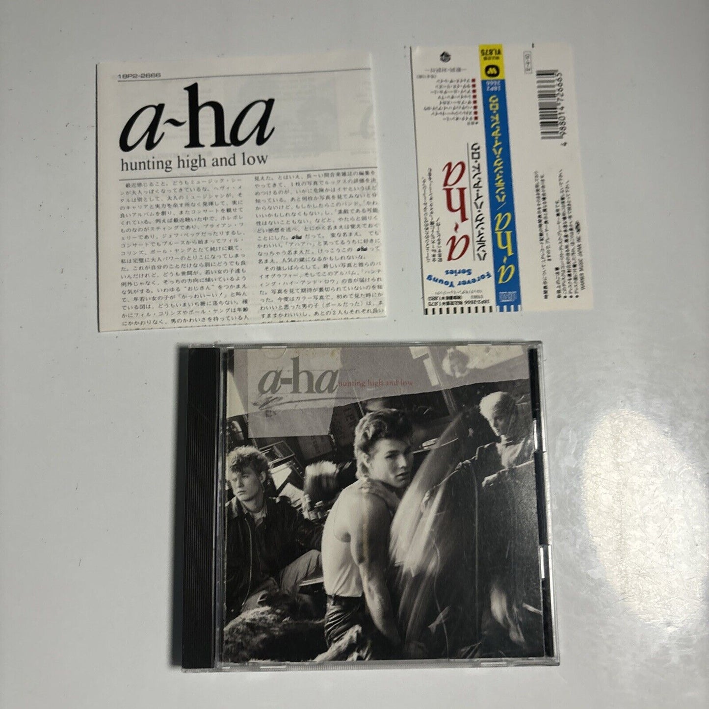 a-ha - Hunting High And Low (CD, 1989) Japan 18p2-2666 Warner Bros. Records Obi
