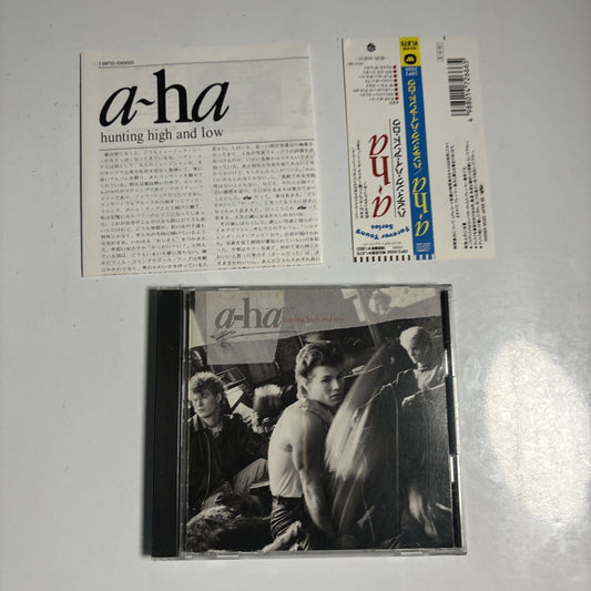 a-ha - Hunting High And Low (CD, 1989) Japan 18p2-2666 Warner Bros. Records Obi