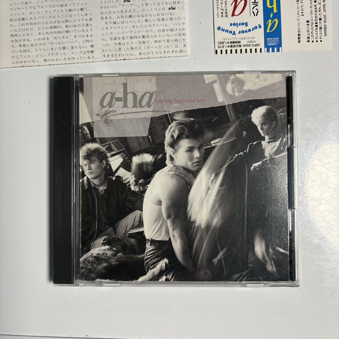 a-ha - Hunting High And Low (CD, 1989) Japan 18p2-2666 Warner Bros. Records Obi