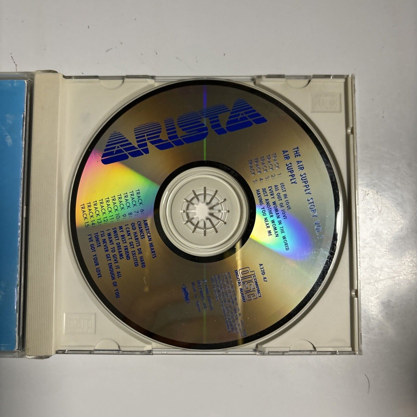 Air Supply - The Air Supply Story Vol. 1 (CD, 1988) Japan a32d-47