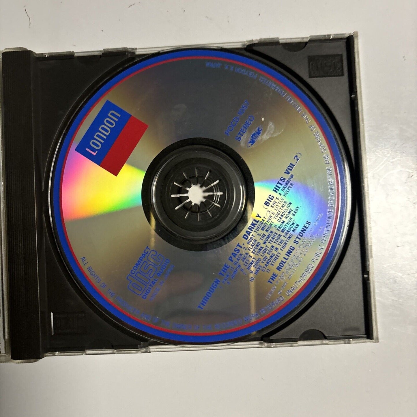 The Rolling Stones - Through The Past, Darkly (CD, 1991) Japan pocd-1057