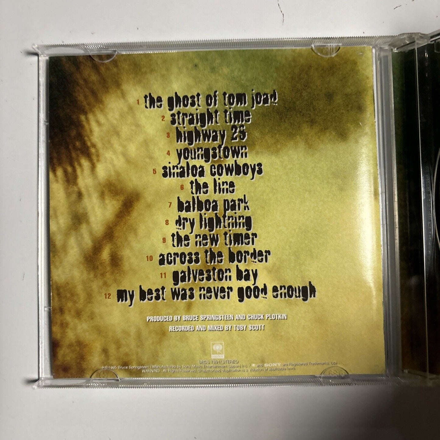 Bruce Springsteen - The Ghost Of Tom Joad (CD, 1995) Japan SRC-7891