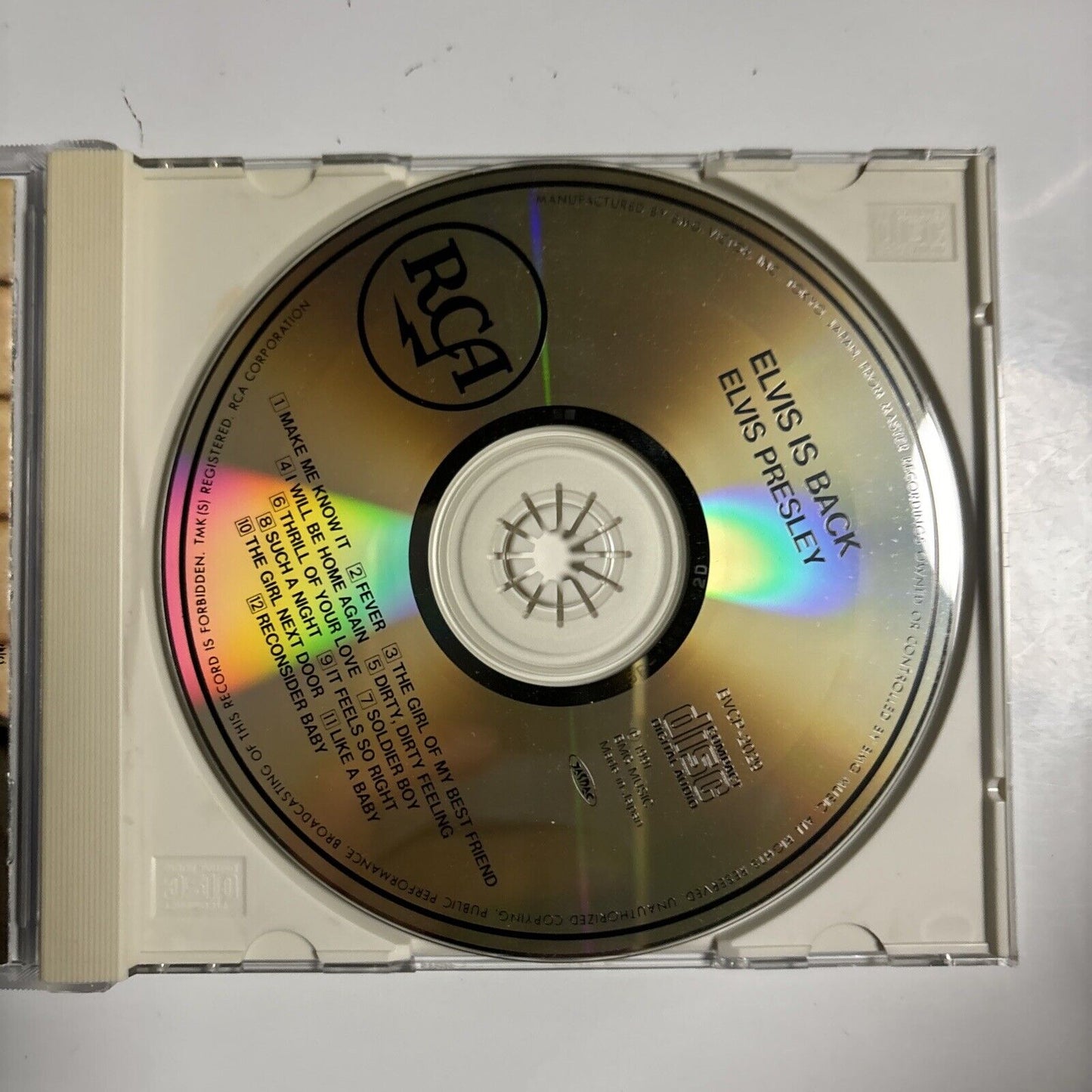 Elvis Presley - Elvis Is Back! (CD, 1991) Japan bvcp-2029
