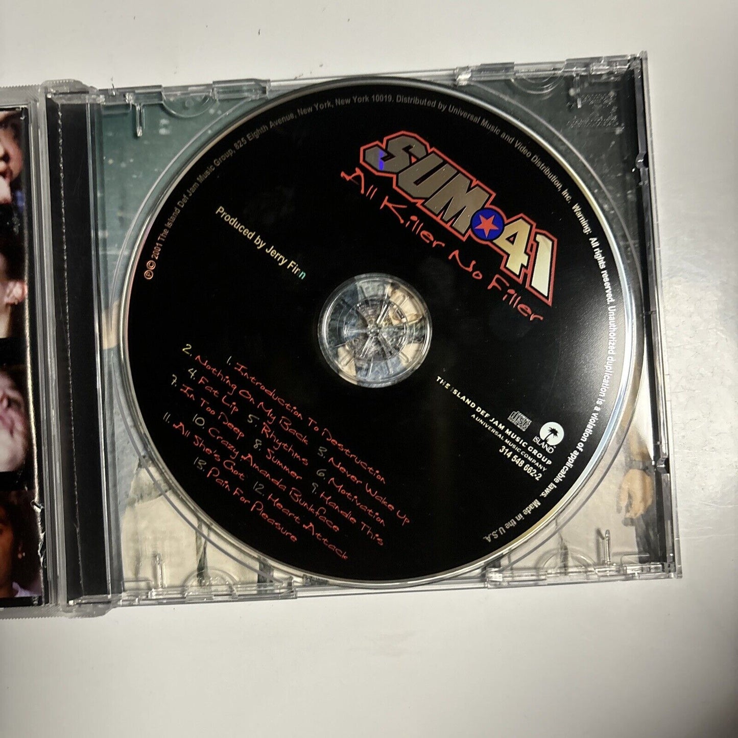 Sum 41 - All Killer No Filler (CD, 2001) Rock Island Records