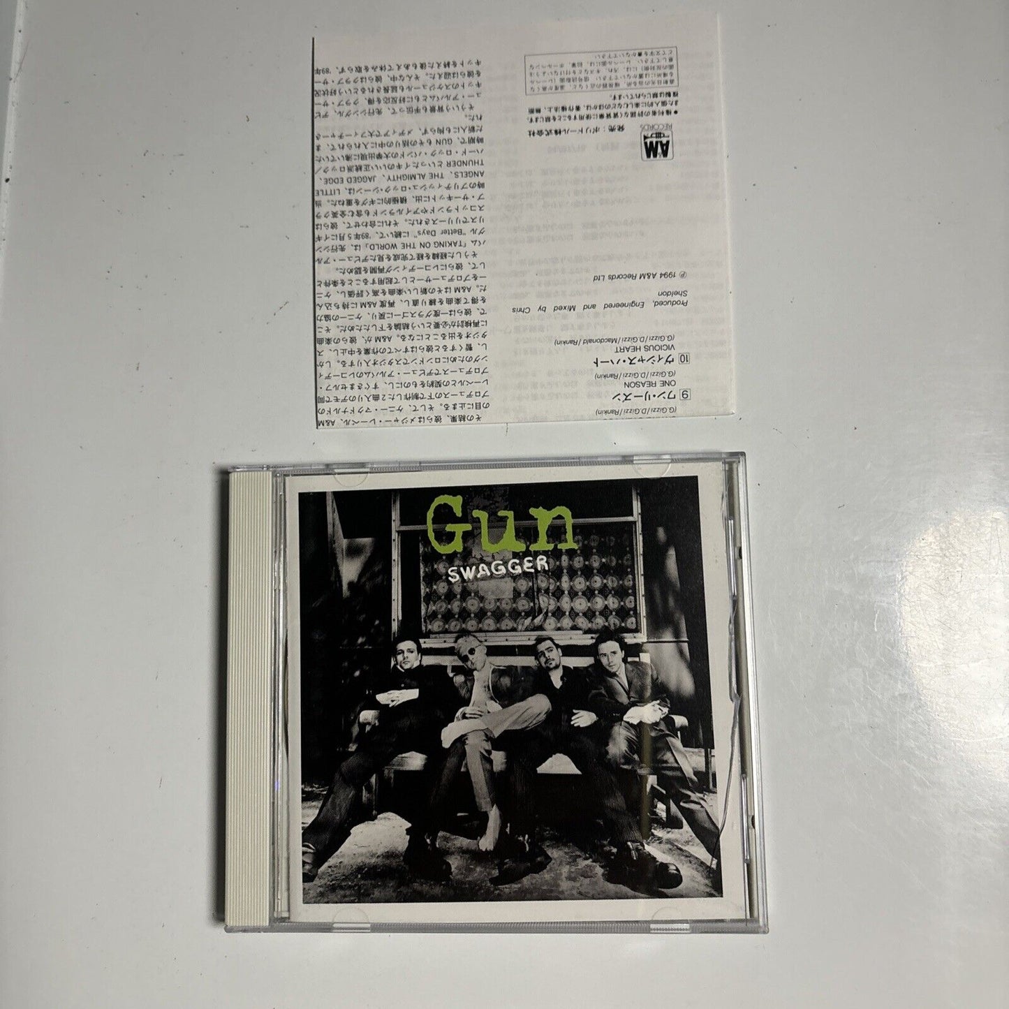 Gun - Swagger (CD, 1994) Rock Japan pocm-1089