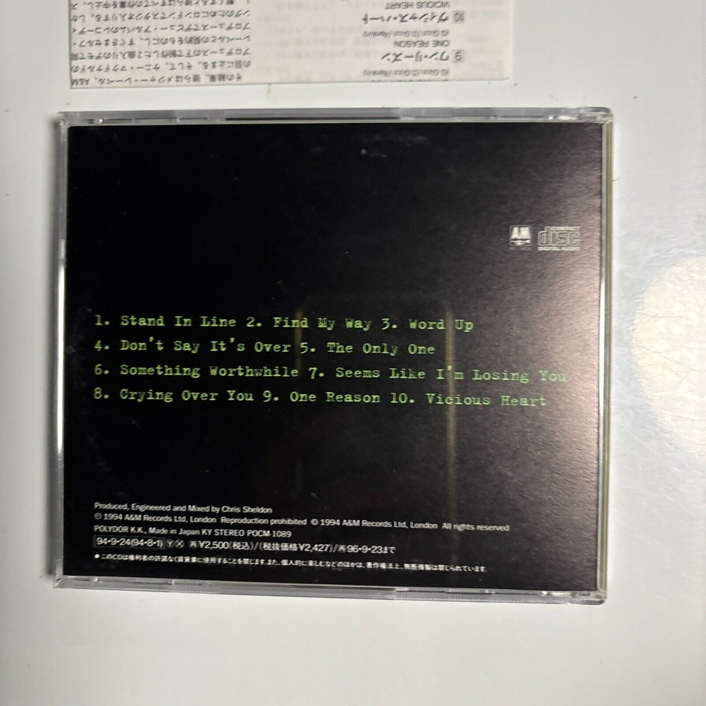 Gun - Swagger (CD, 1994) Rock Japan pocm-1089