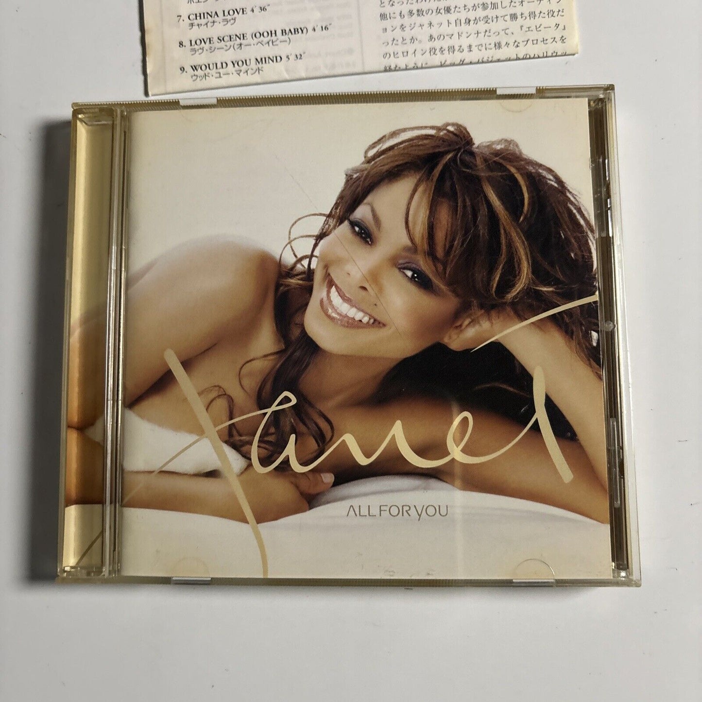 Janet - All For You [Bonus Japan Track] (CD, 2001) Japan vjcp-68288