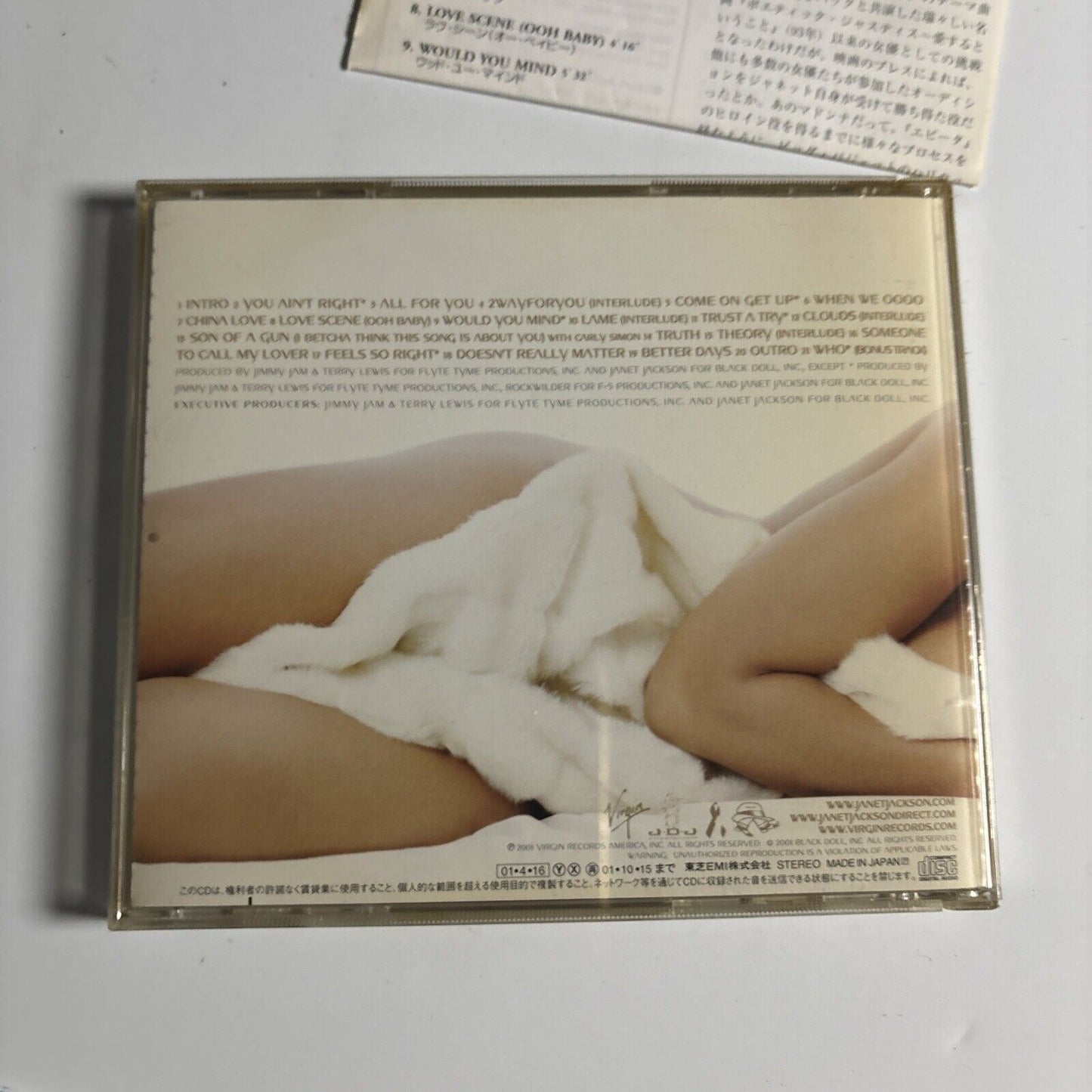 Janet - All For You [Bonus Japan Track] (CD, 2001) Japan vjcp-68288