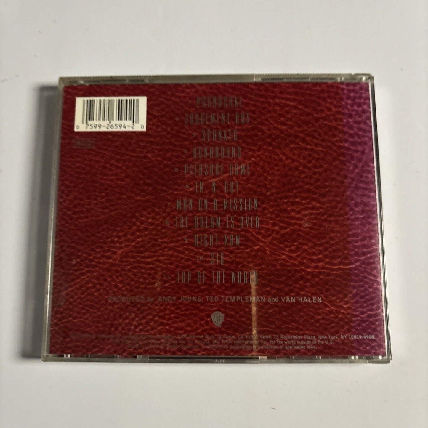 Van Halen - For Unlawful Carnal Knowledge (CD, 1993) Warner Bros. 9 26594-2