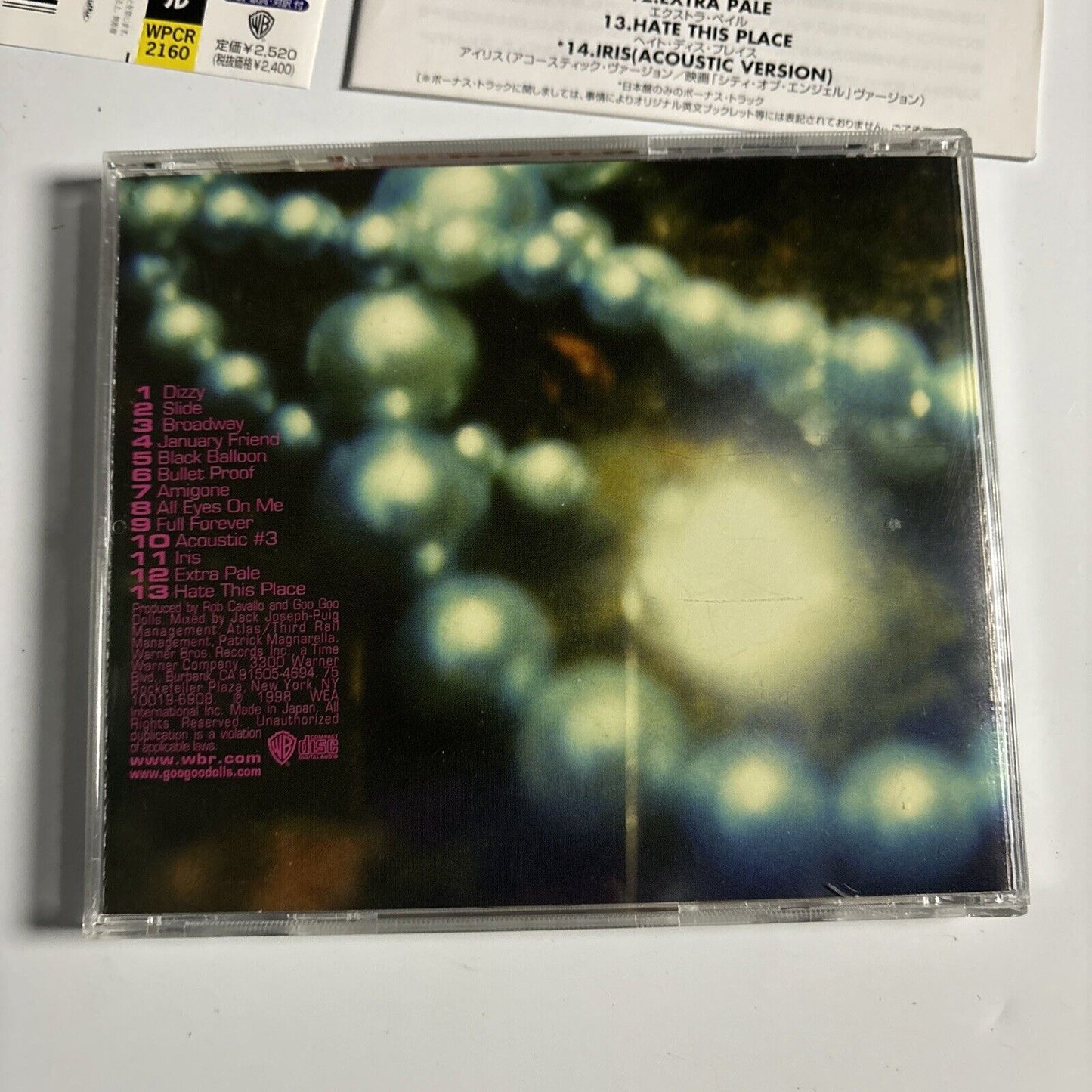 The Goo Goo Dolls - Dizzy Up The Girl (CD, 1998) Japan wpcr-2160 Obi
