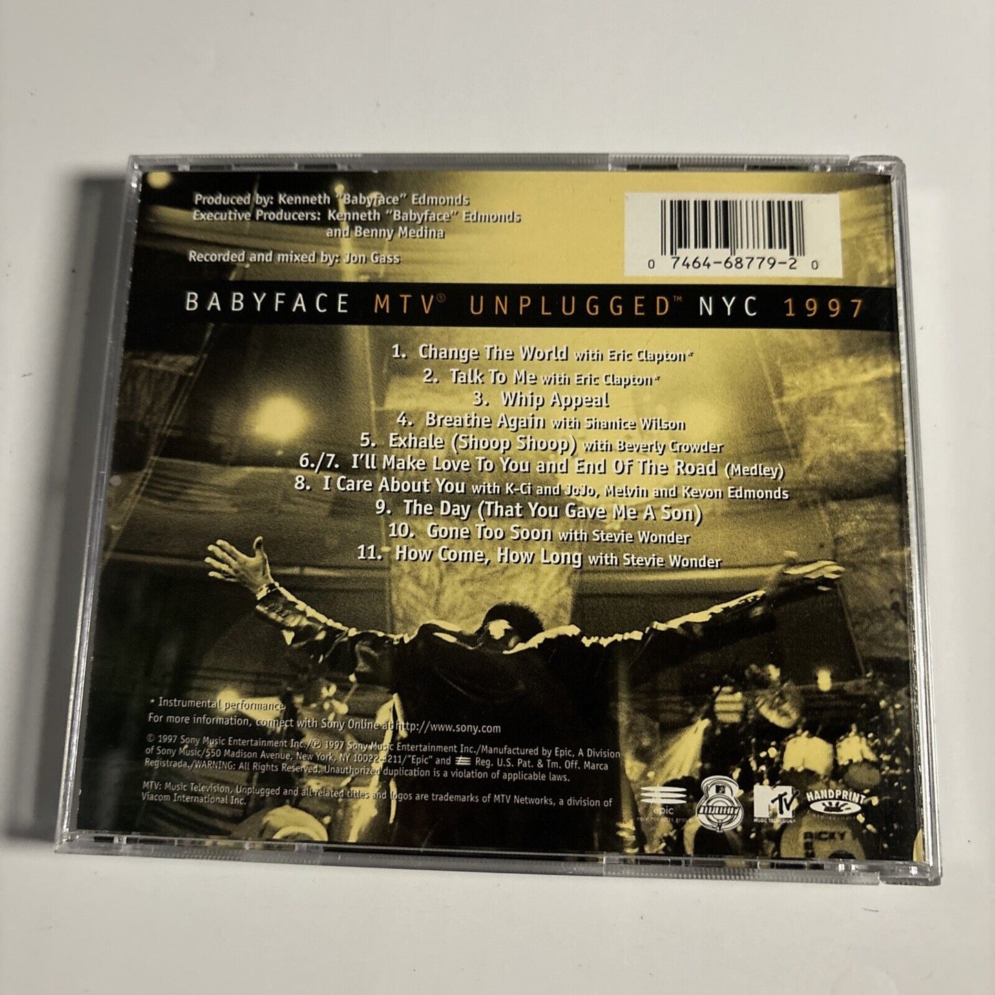 Babyface - MTV Unplugged NYC 1997 (CD, 1997) EK 68779