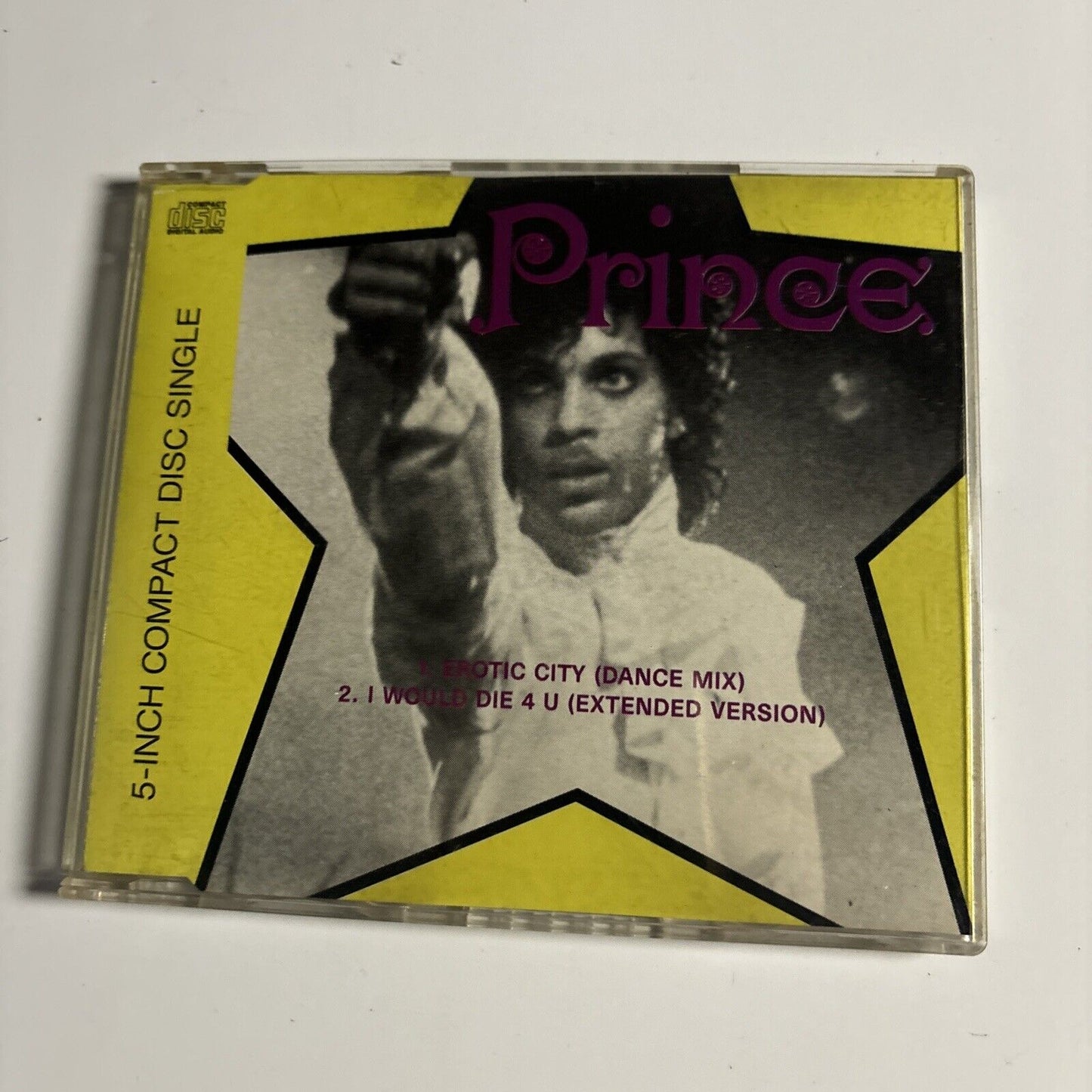 Prince - Erotic City / I Would Die 4 U (CD, 1989) Paisley Park 473562 2