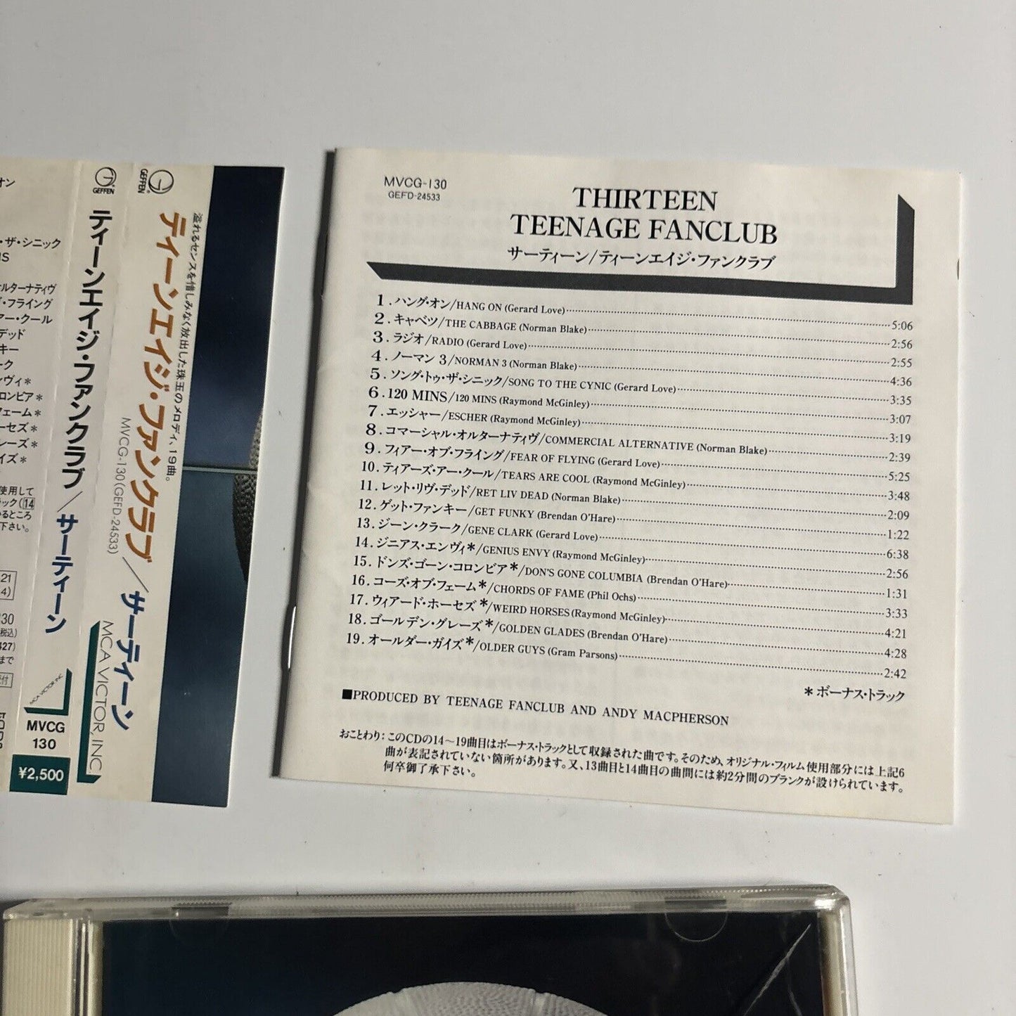 Teenage Fanclub - Thirteen (CD, 1993) Japan mvcg-130 Geffen Records
