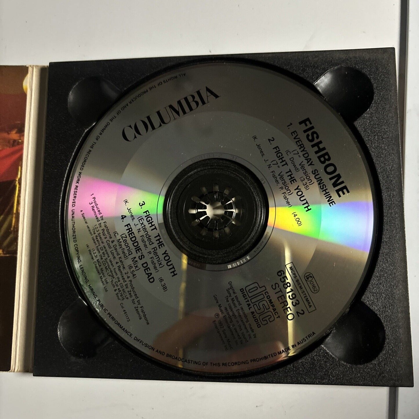 Fishbone - Everyday Sunshine / Fight The Youth (CD, 1992) Columbia 658193 2