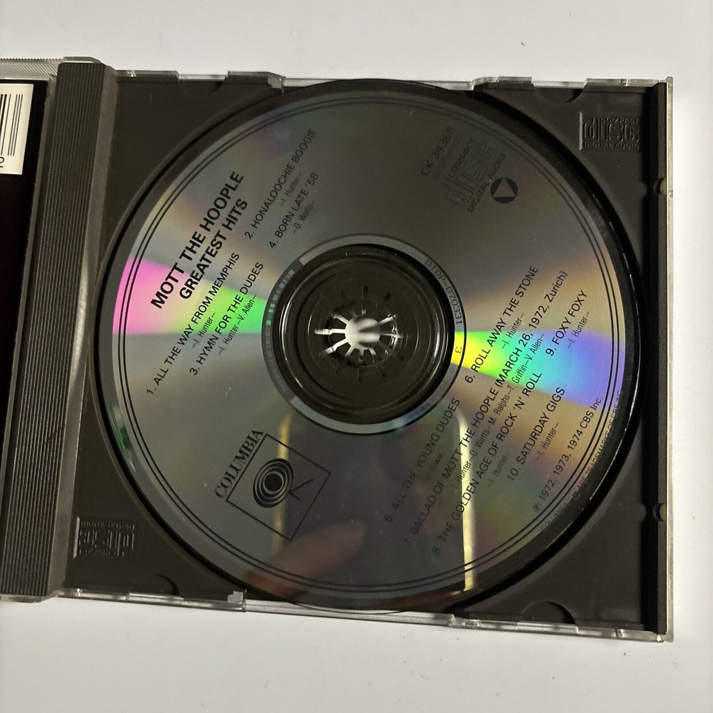 Mott The Hoople - Greatest Hits (CD, 1976) Rock Columbia CK 34368