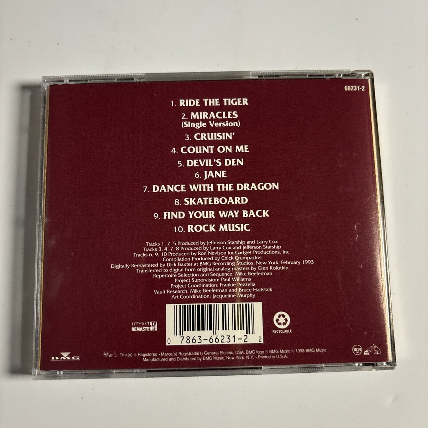 Jefferson Starship - At Their Best (CD, 1993) Rock RCA 66231-2