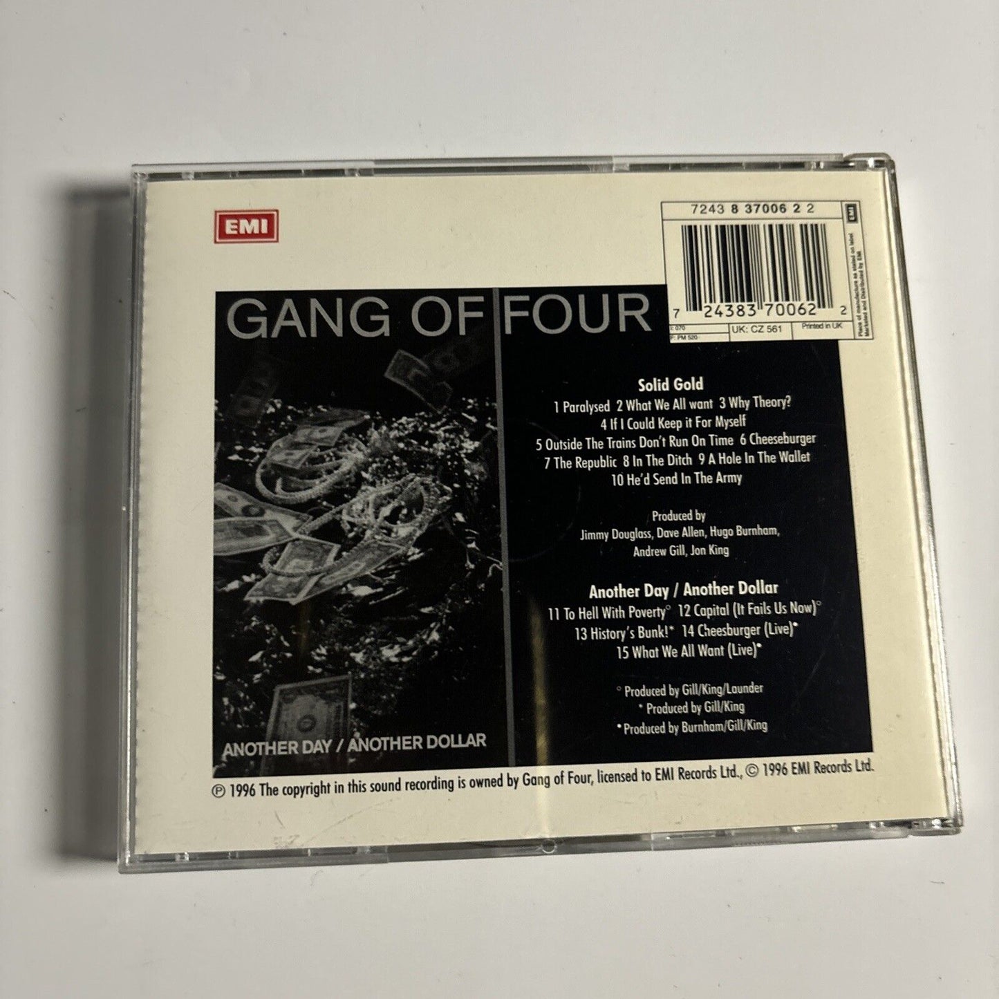 Gang Of Four - Solid Gold & Another Day/Another Dollar (CD, 1996) Parlophone