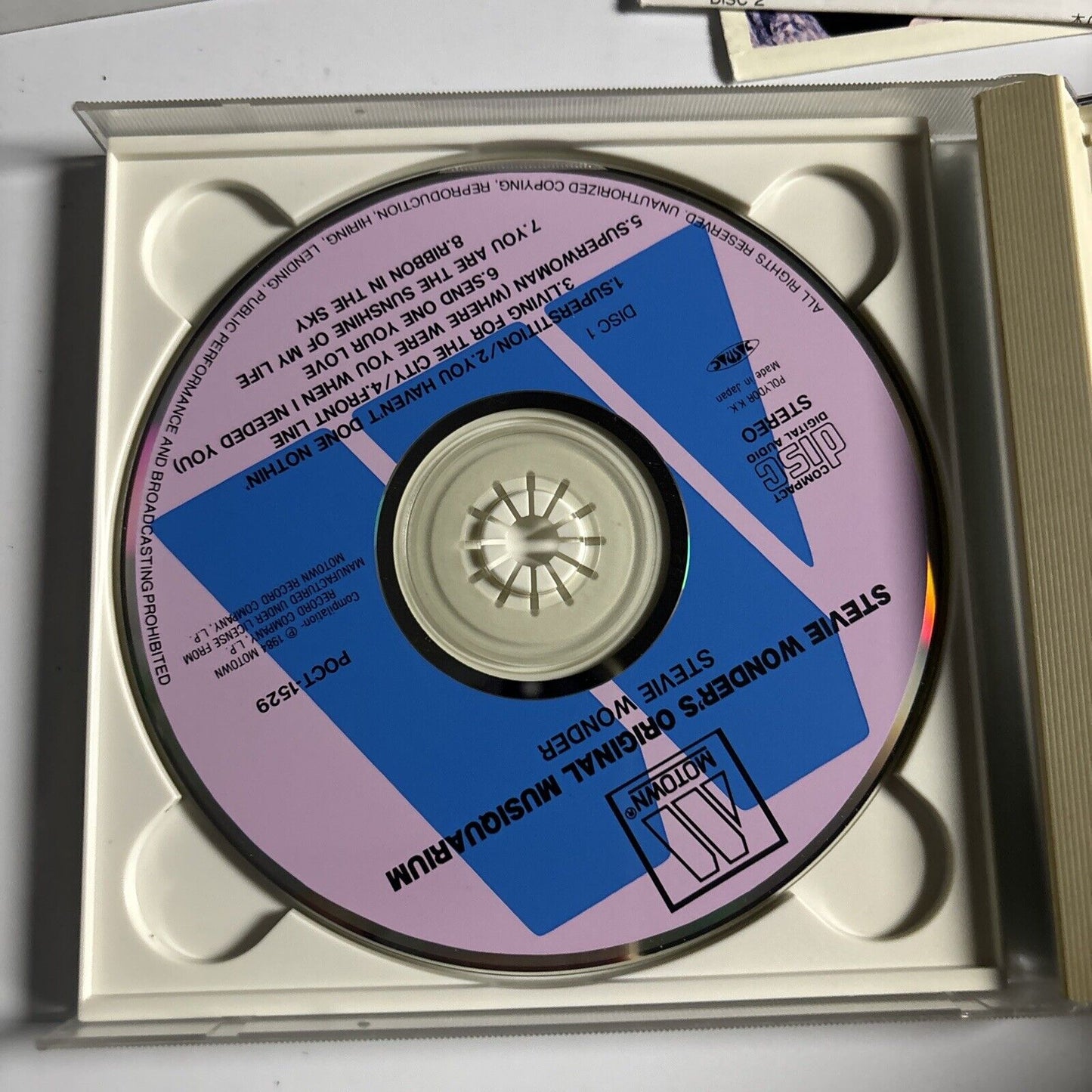 Stevie Wonder - The Original Musiquarium I (CD, 1993) Japan poct-1529/30