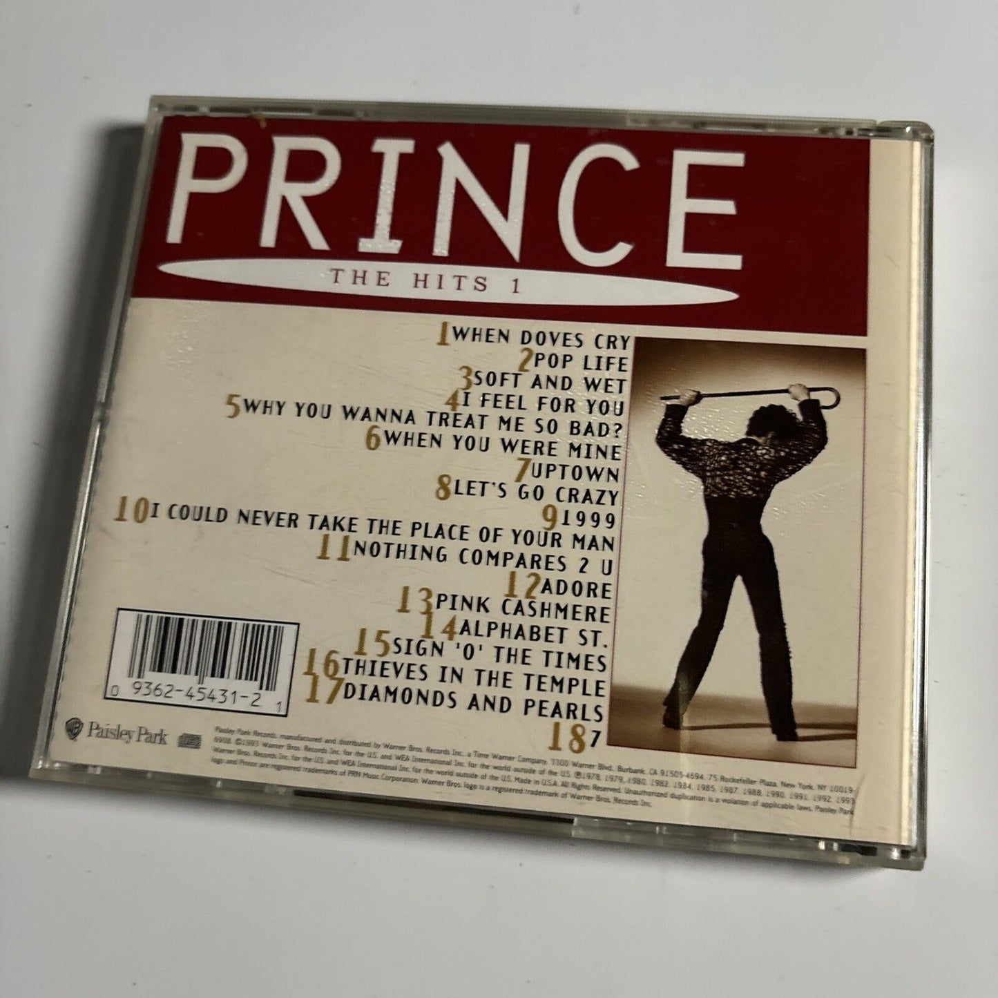 Prince - The Hits 1 (CD, 1993) Warner Bros. Records 658195 2