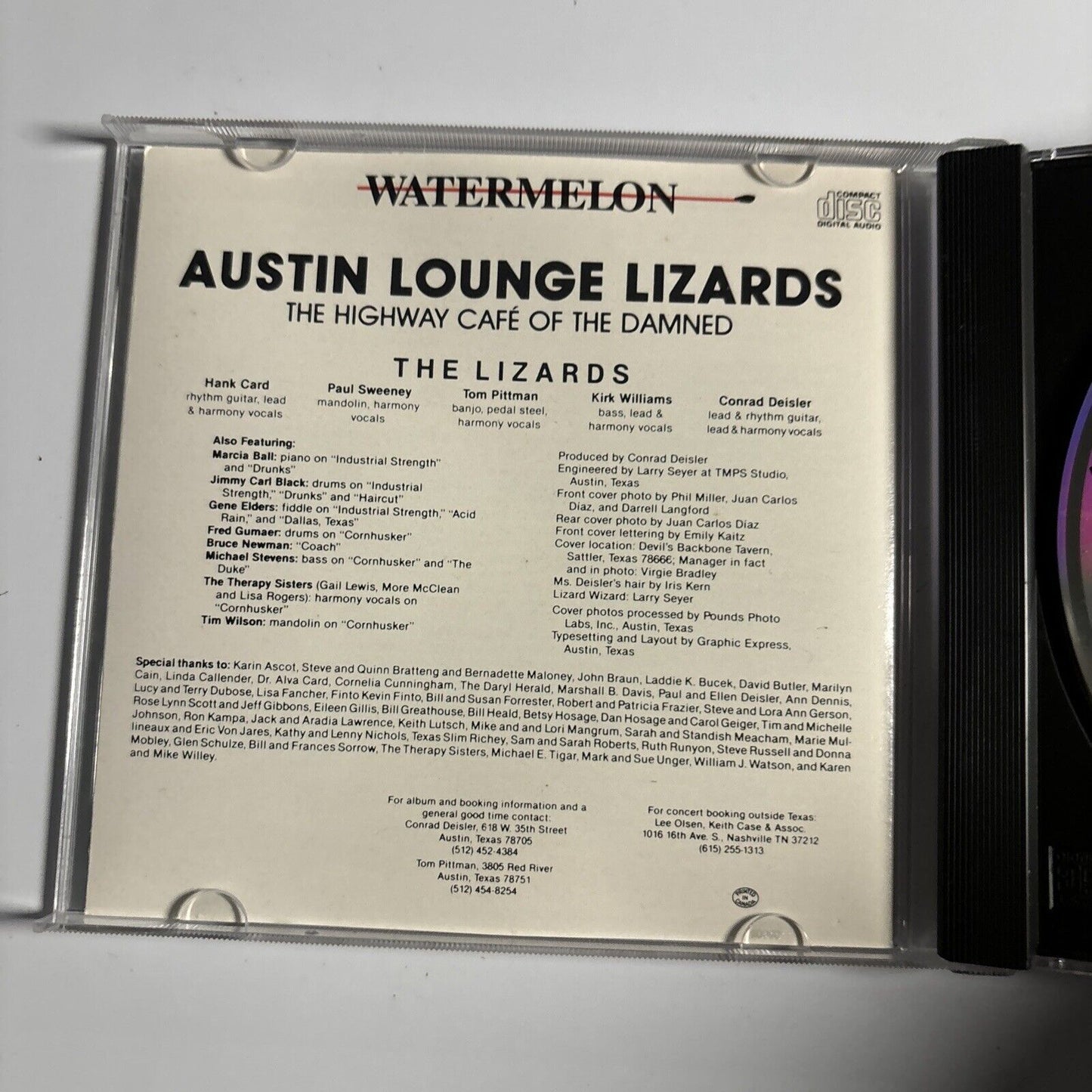 The Austin Lounge Lizards - The Highway Café Of The Damned (CD, 1988)