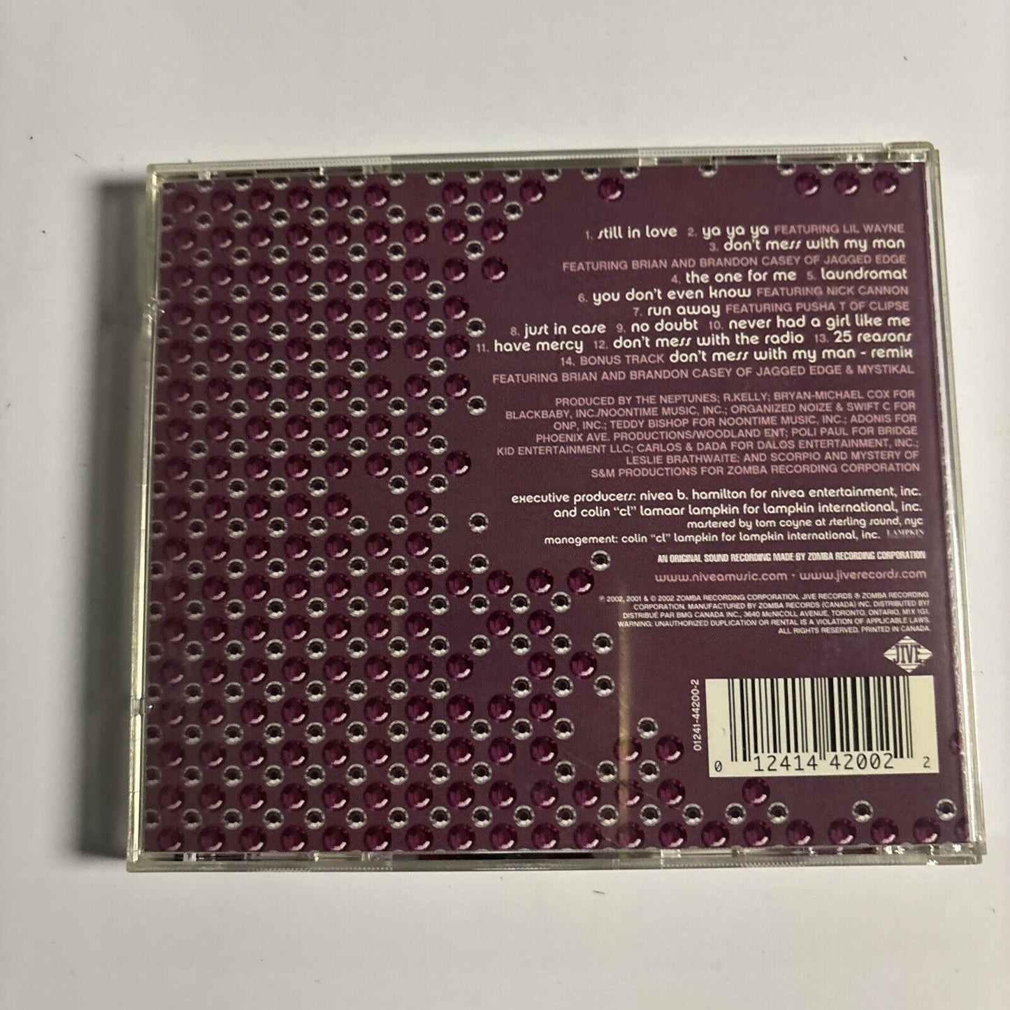 Nivea - Nivea (CD, 2002) Jive 12345