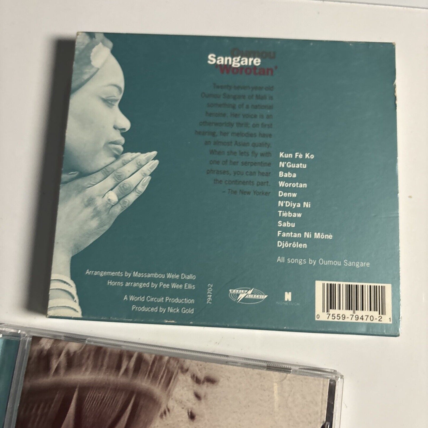 Oumou Sangare - Worotan (CD, 1997) Folk, World, & Country Nonesuch 79470-2