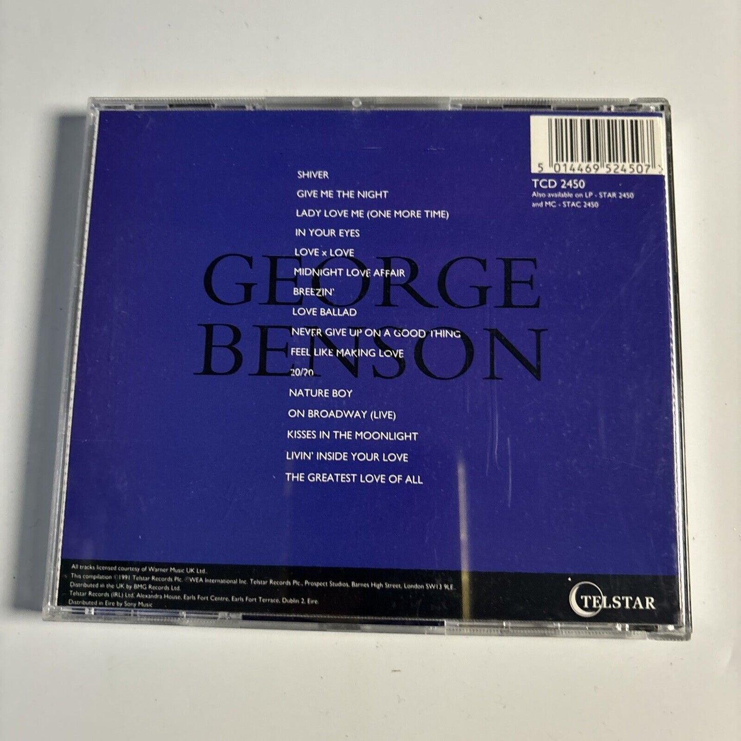 George Benson - Midnight Moods (CD, 1991) Jazz Funk Soul TCD 2450