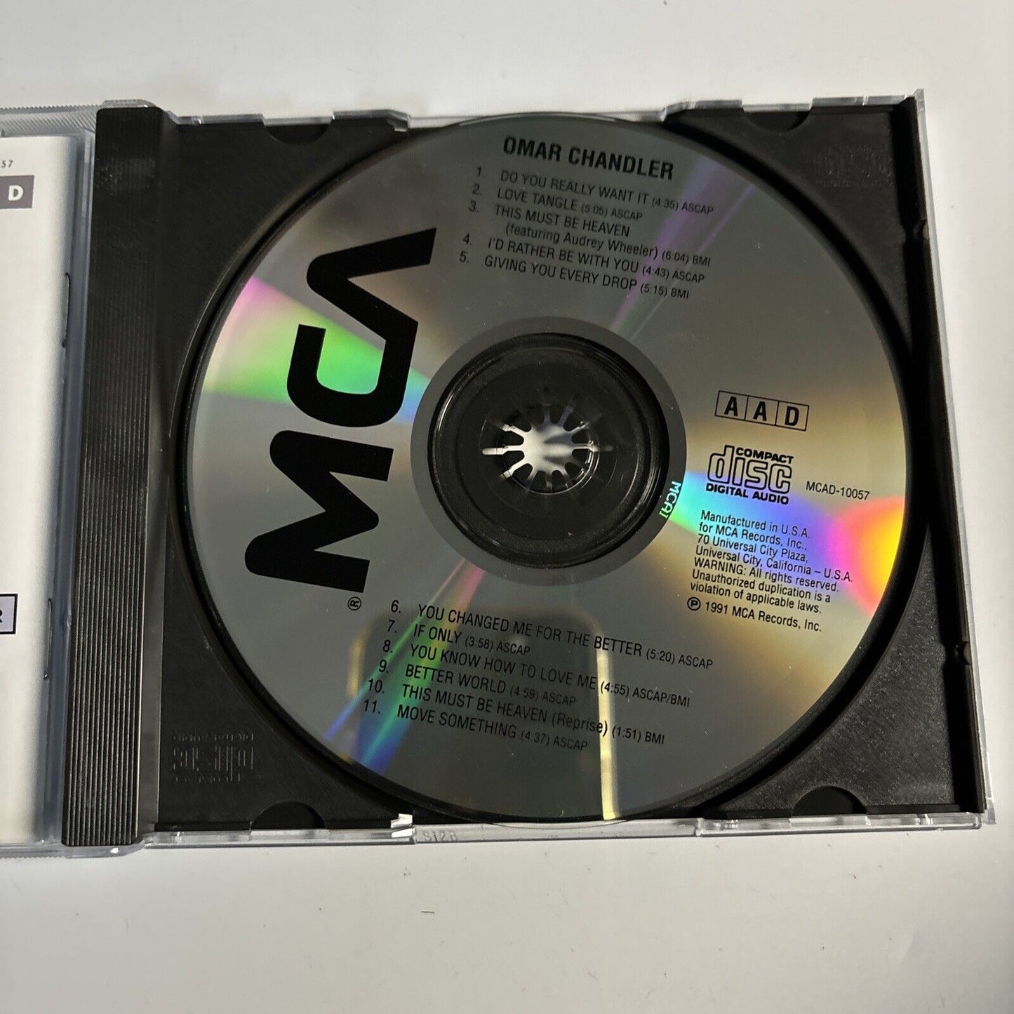 Omar Chandler - Omar Chandler (CD, 1991) MCA Records MCAD 10057 Soul Funk