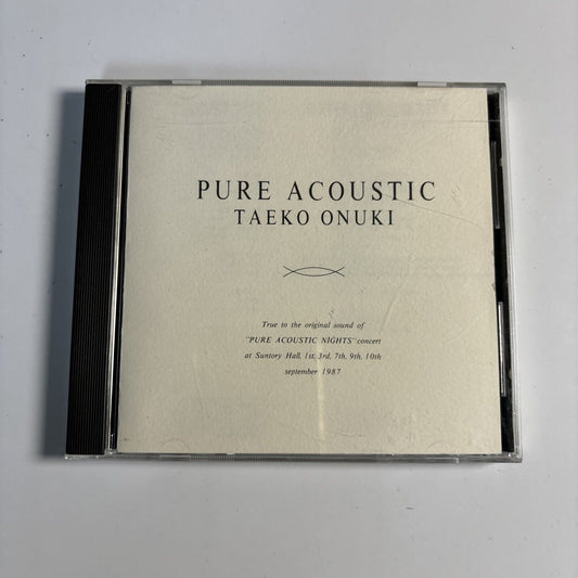Taeko Onuki - Pure Acoustic (CD, 1987) Japan MCD-3