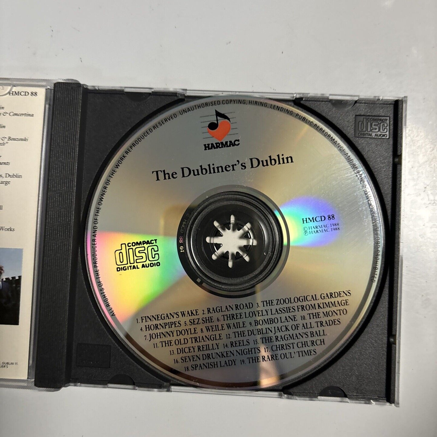 The Dubliners - The Dubliner's Dublin (CD, 1988) Ireland hmcd-88
