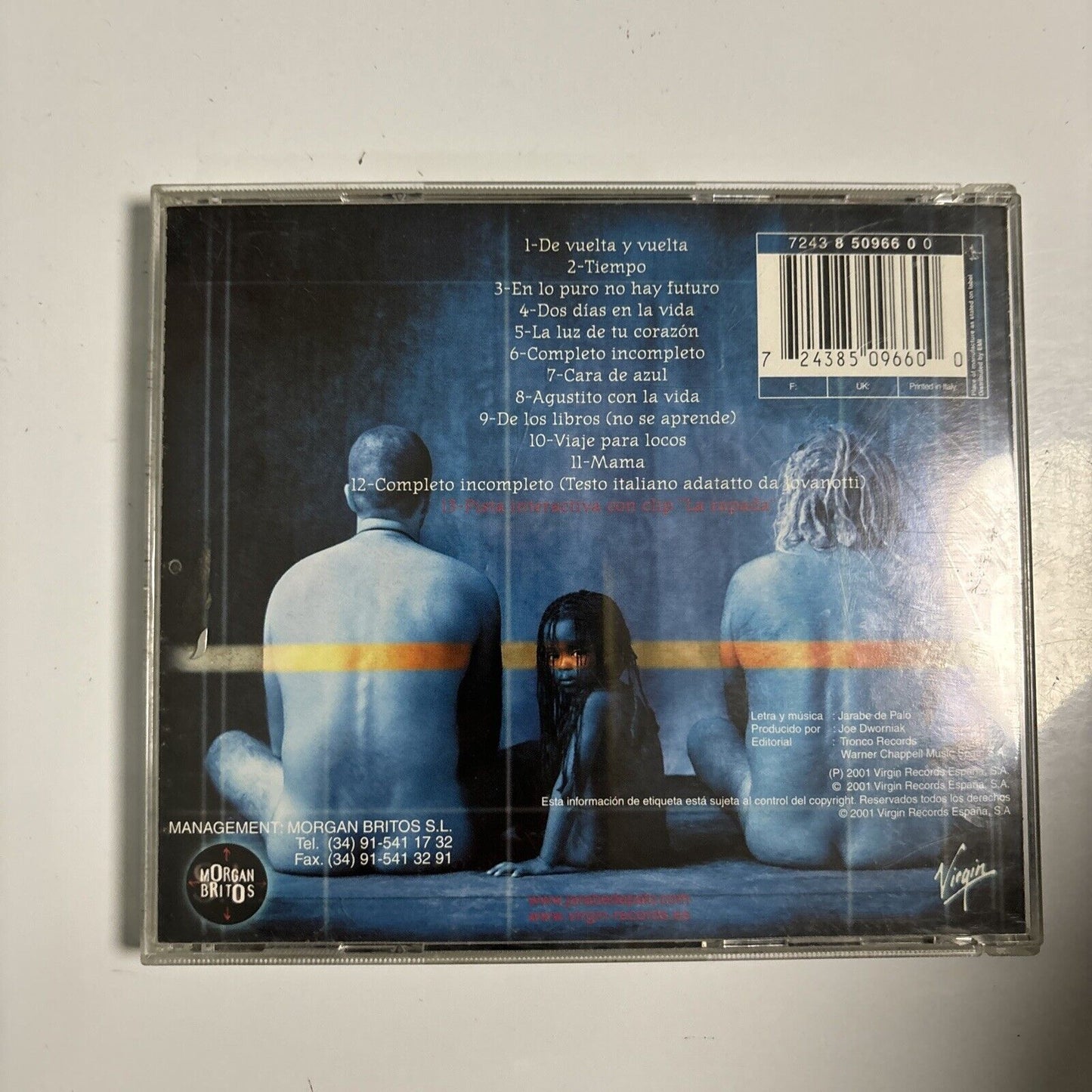 Jarabe De Palo - De Vuelta Y Vuelta (CD, 2001) Italy MZEE 054