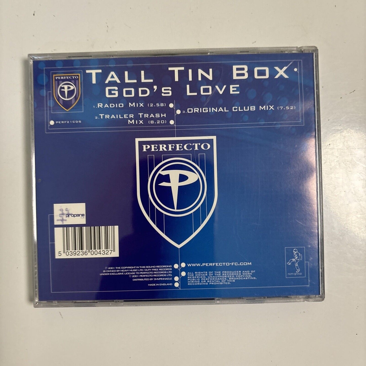 Tall Tin Box - God's Love (CD, 2001) Electronic PERF21CDS