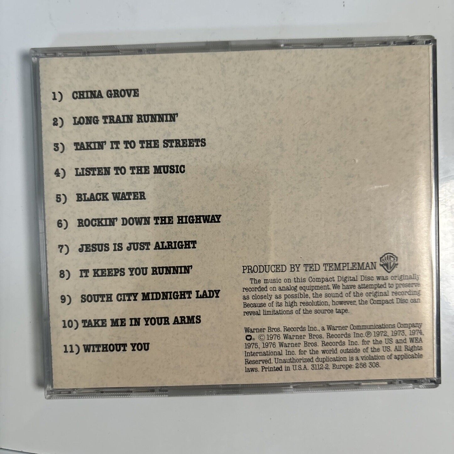 The Doobie Brothers - Best Of The Doobies (CD, 1990) Warner Bros 3112-02-01