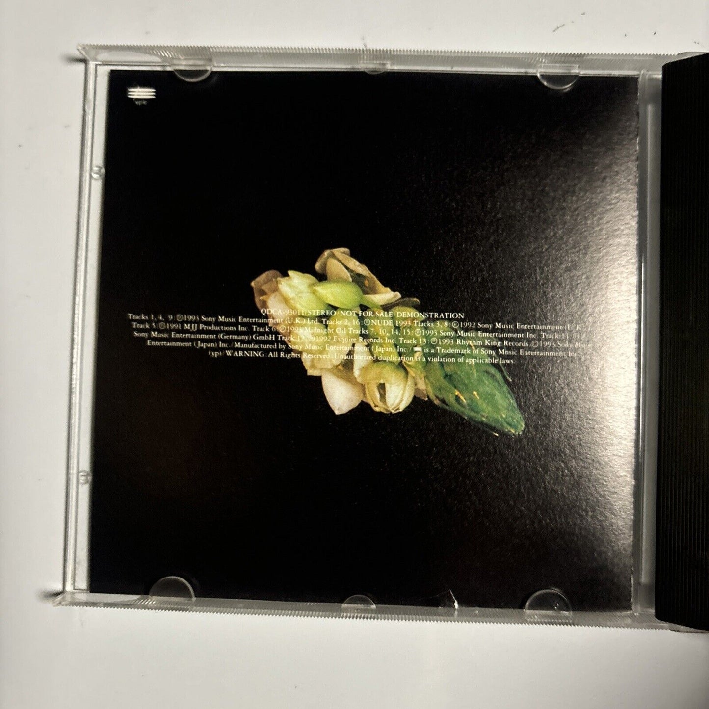 Epic / Sony Single Collection April 1993 (CD, 1993) Japan qdca-93011