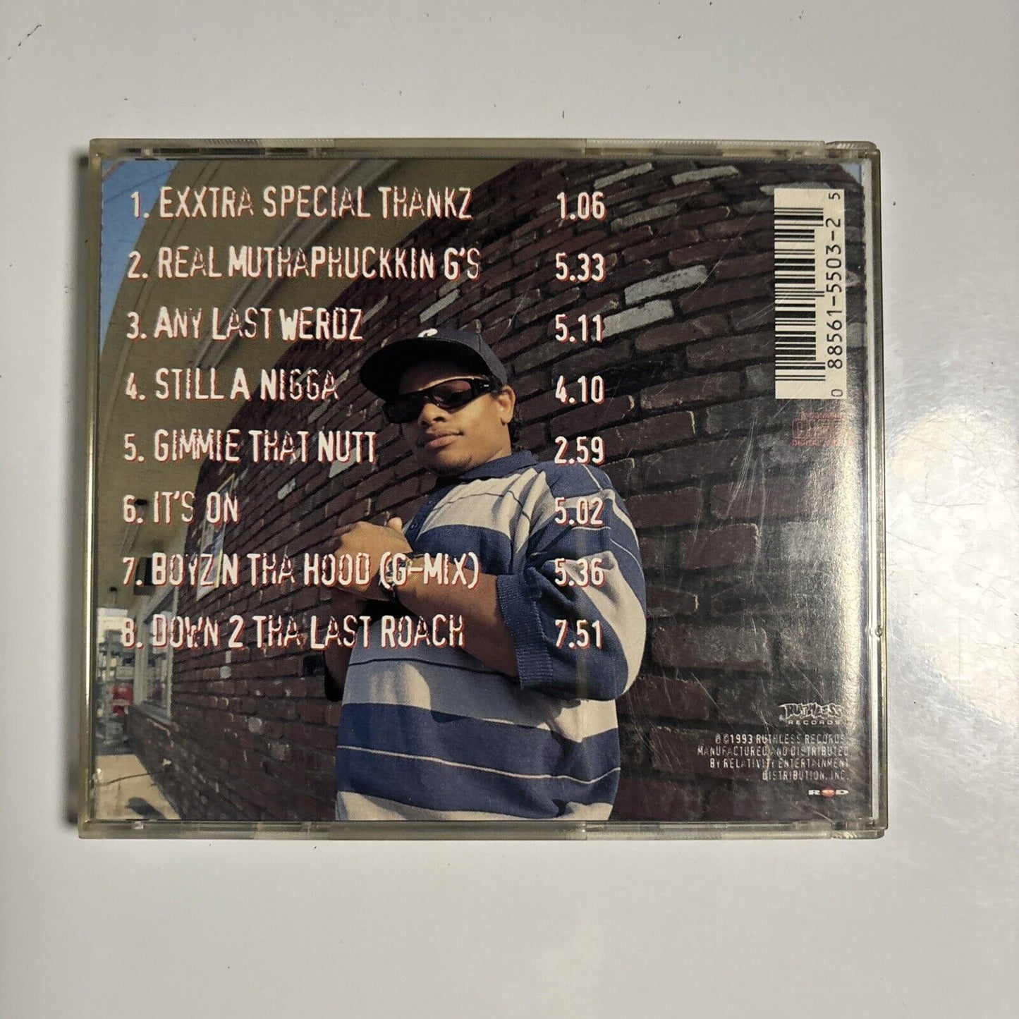 Eazy-E - It's On (Dr. Dre) 187um Killa (CD, 1993) Hip Hop - Ruthless Records