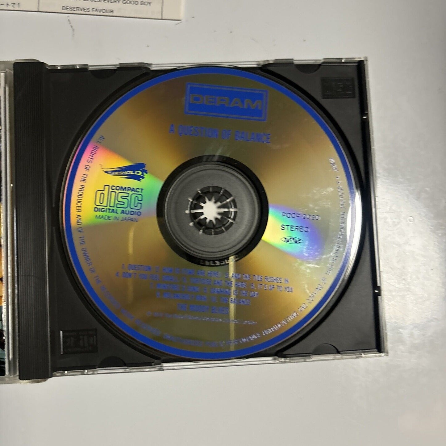 The Moody Blues - A Question Of Balance (CD, 1991) Japan pocp-2050