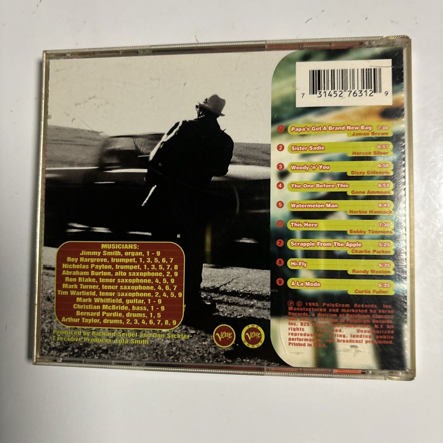 Jimmy Smith - Damn! (CD, 1995) Jazz Funk Soul Verve Records